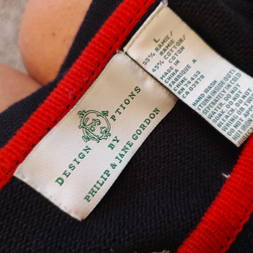 Philip & Jane Gordon Large Ladybug Zipper Up Sweater! RARE! - Picture 11 of 11